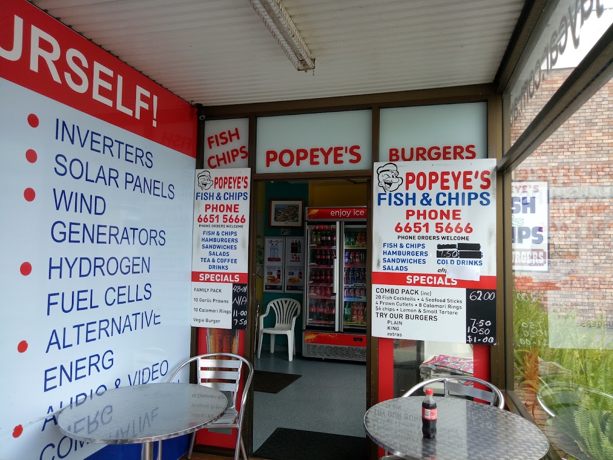 Popeye's Fish & Chips Photo Menu 3