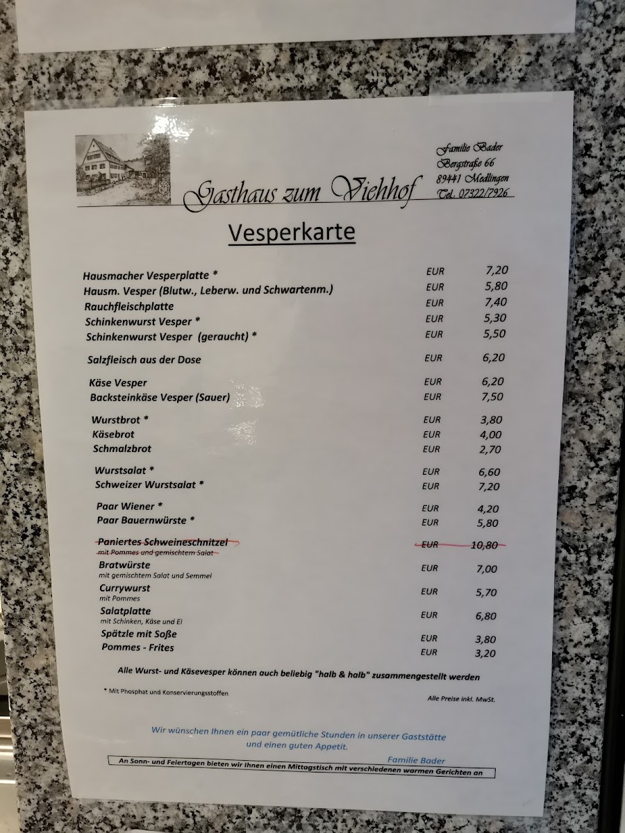 Gasthaus zum Viehhof Photo Menu 4