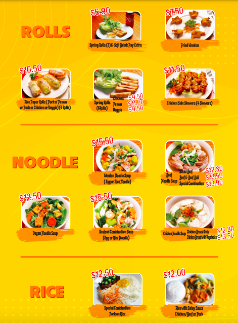 Pho A Chau Photo Menu 2