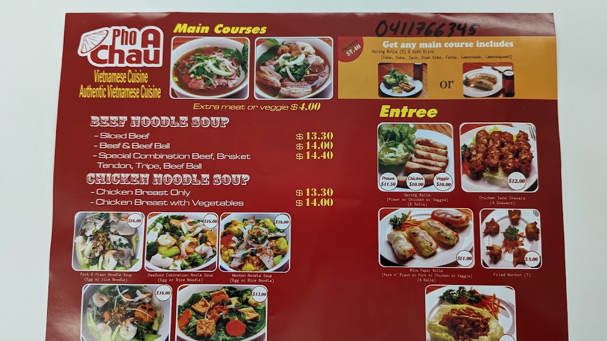 Pho A Chau Photo Menu 4