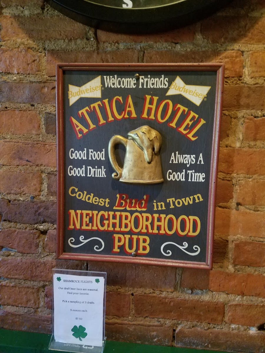 Attica Hotel. Photo Menu 4