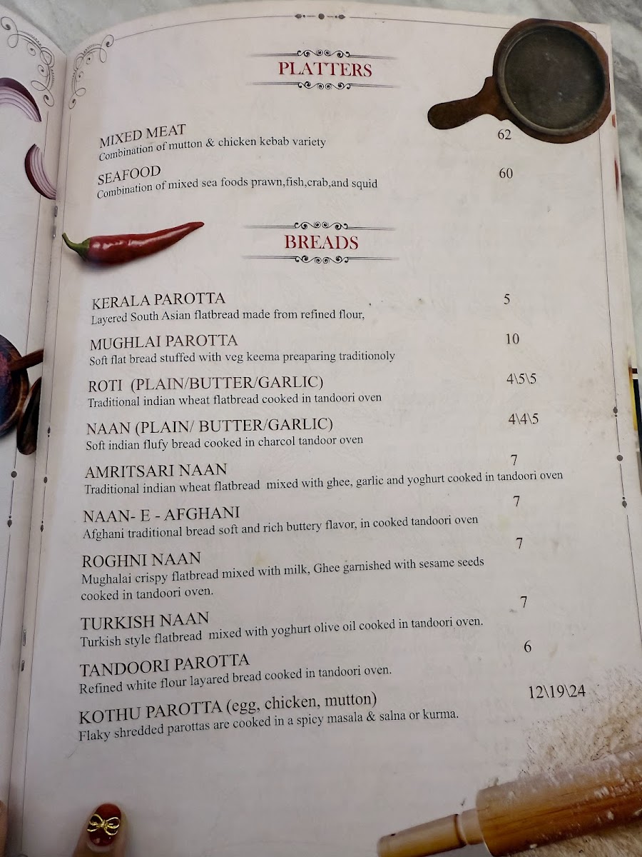 Khalids Biriyani • Brickfields Photo Menu 1