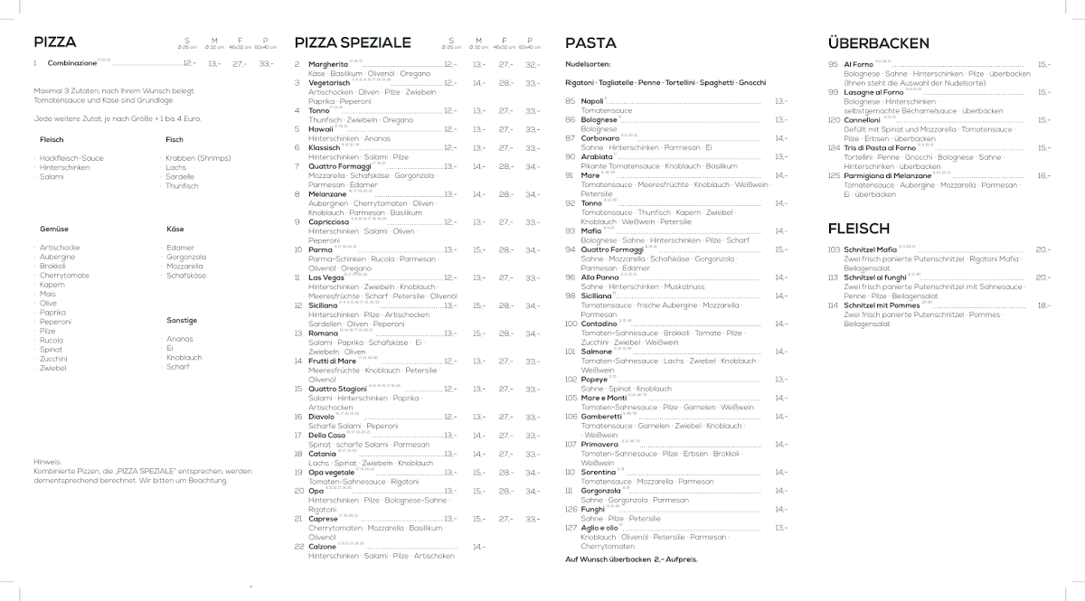 Pizzaprestoo Photo Menu 1