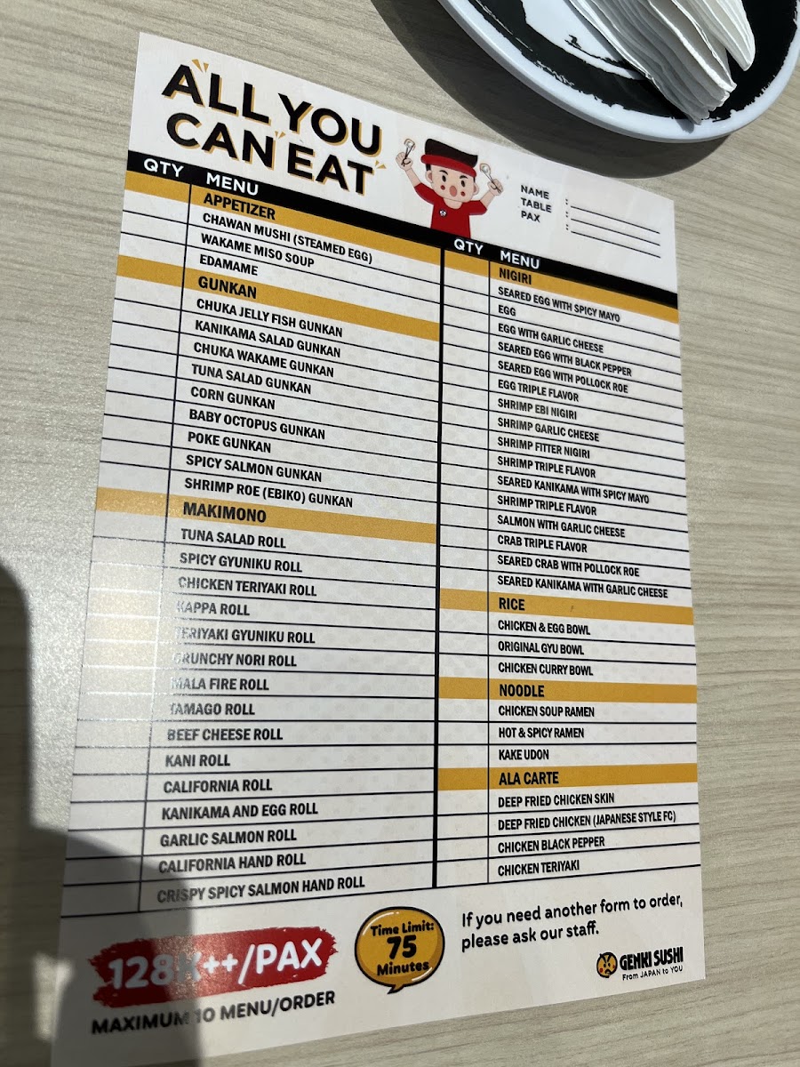 Genki sushi plaza ambarukmo Photo Menu 2