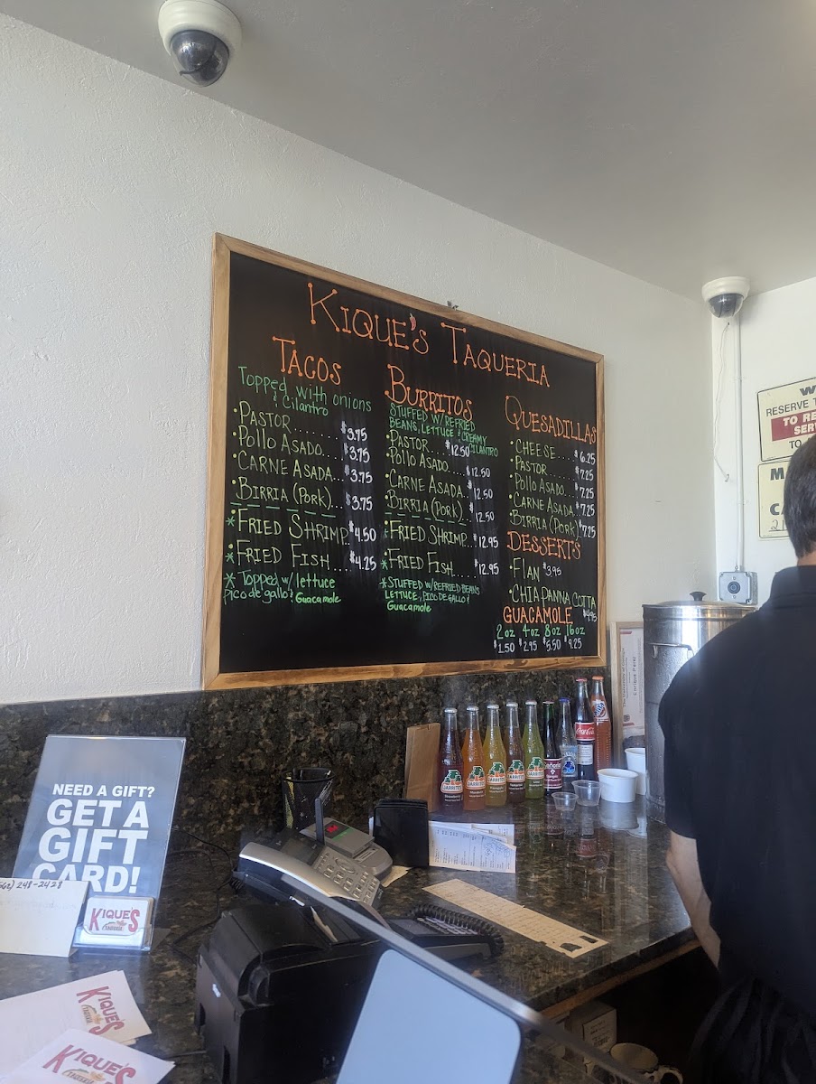 Kique’s Taqueria Photo Menu 9
