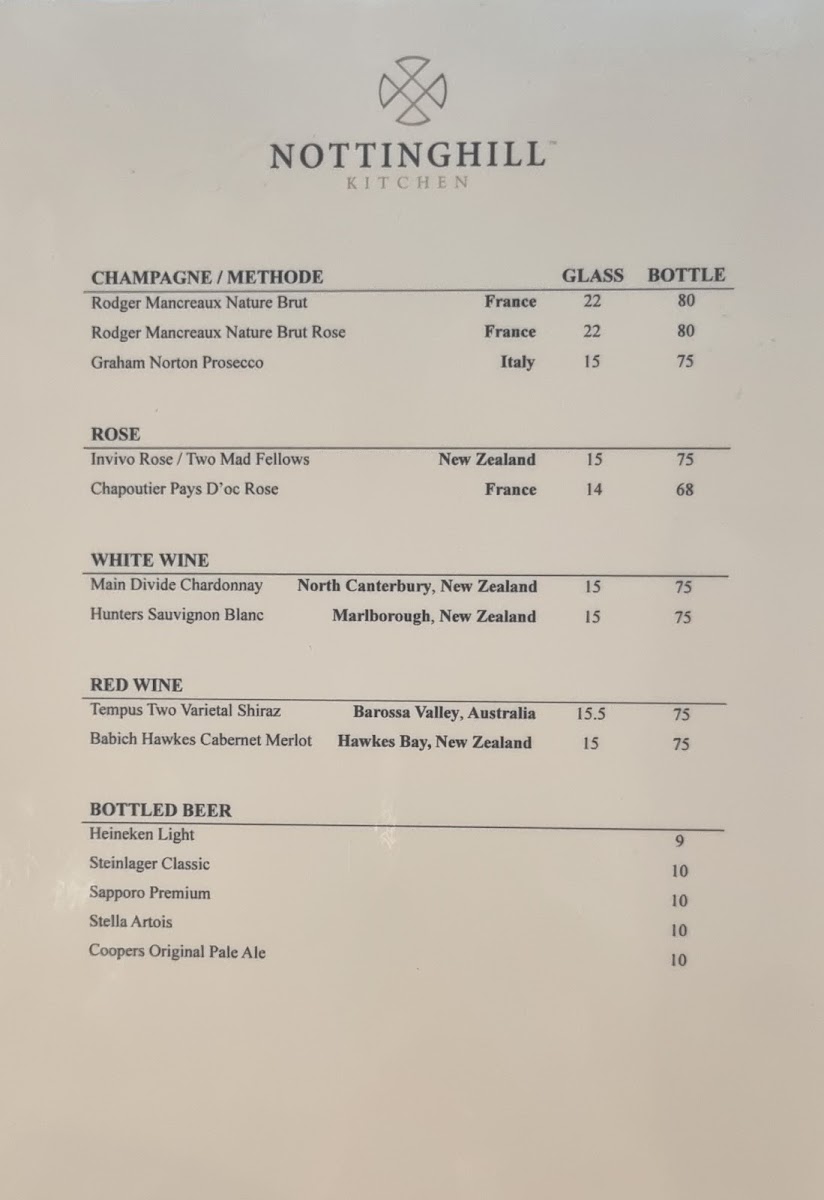 Nottinghill Kitchen and Cafe Photo Menu 2
