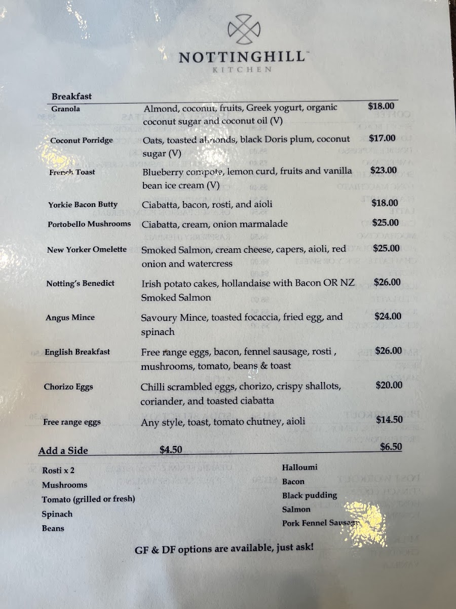Nottinghill Kitchen and Cafe Photo Menu 6