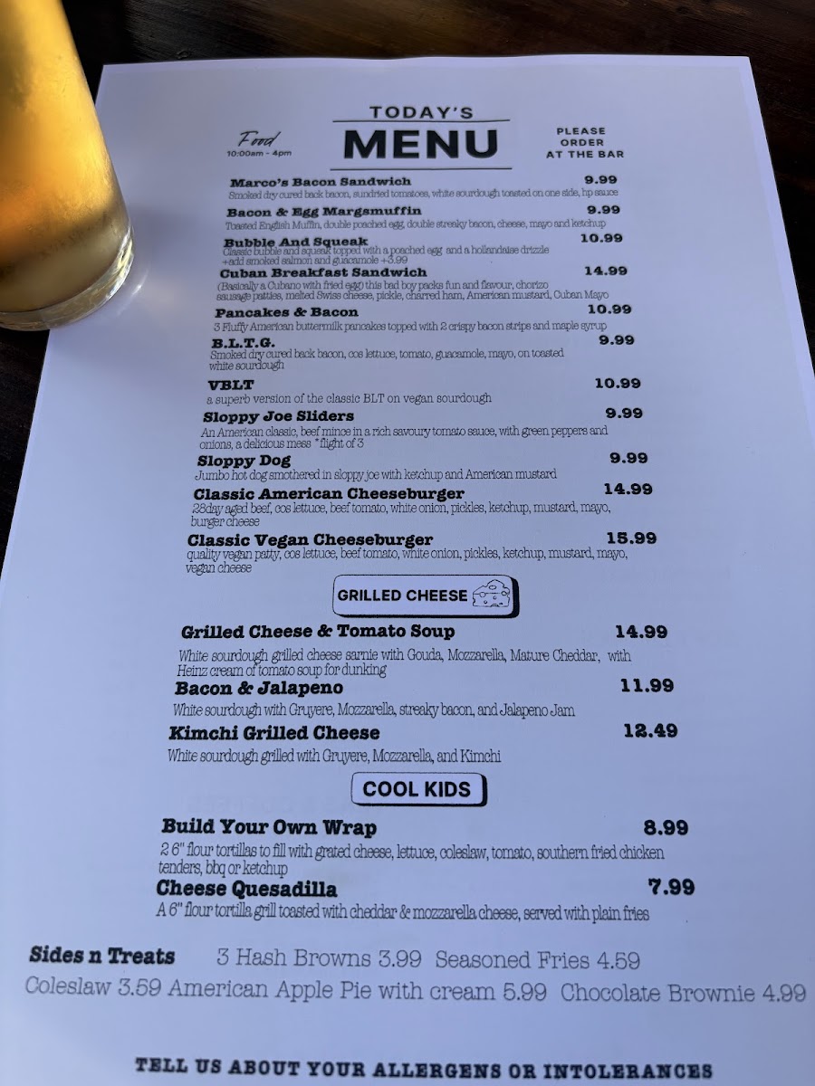 Cafe del Margs Photo Menu 5