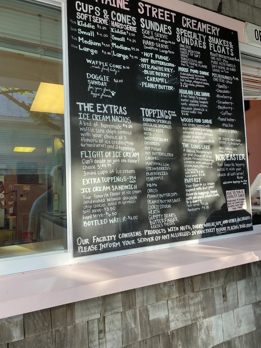 Maine Street Creamery Photo Menu 2