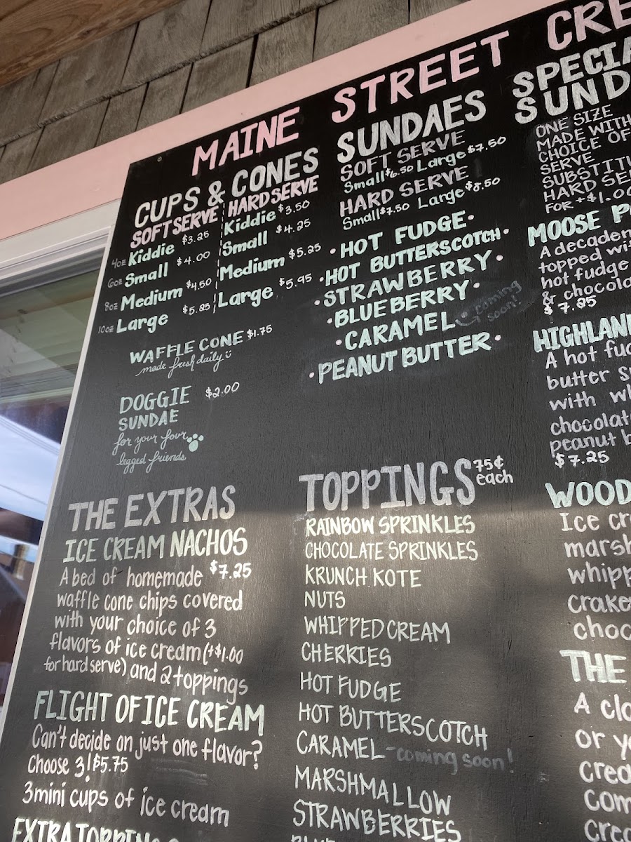 Maine Street Creamery Photo Menu 6