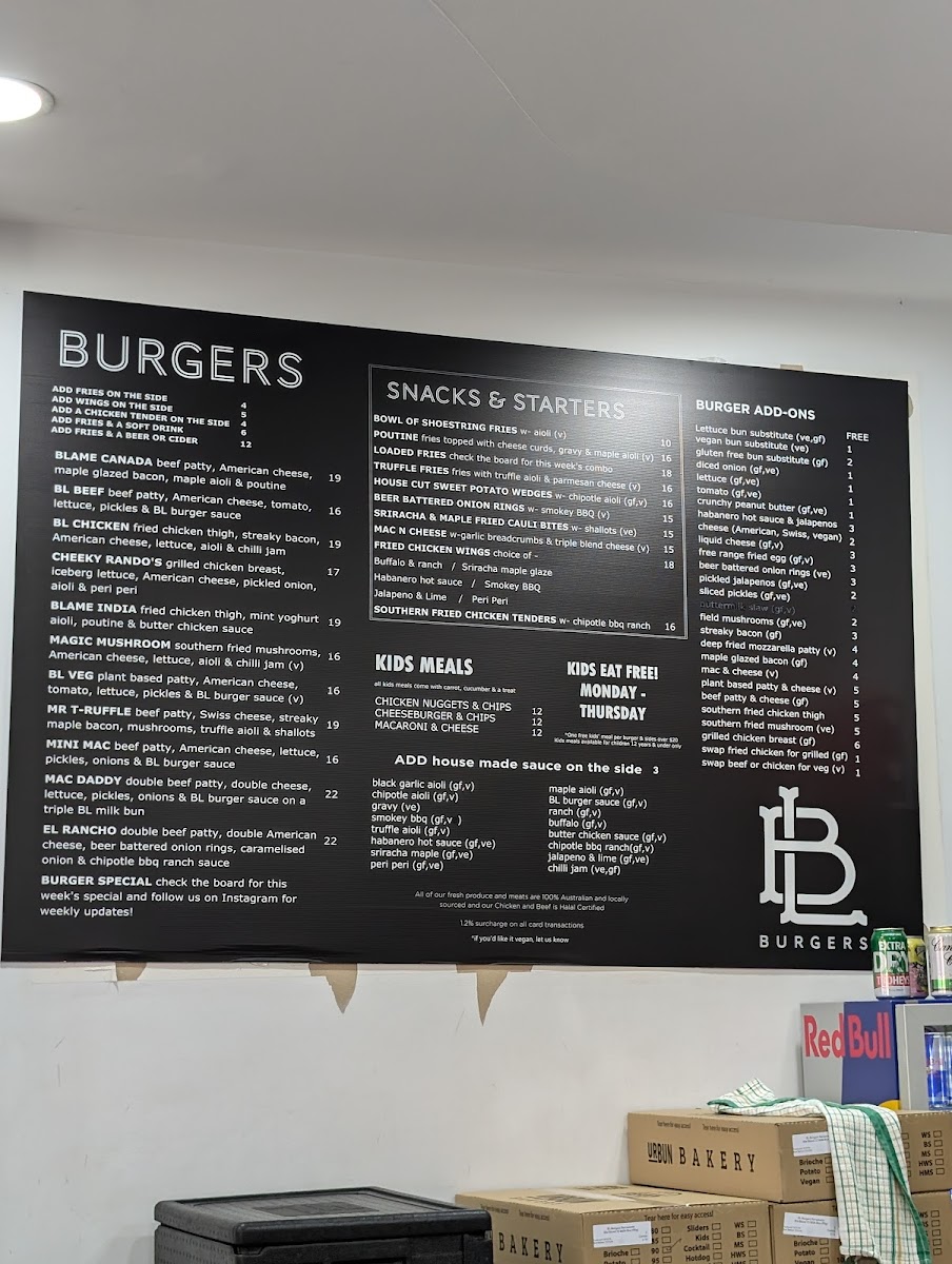 BL Burgers Photo Menu 2