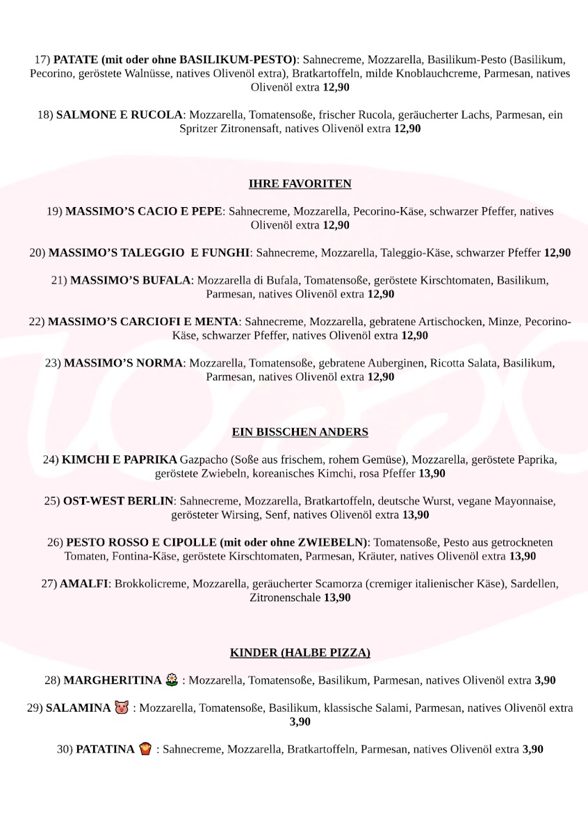 Rosso Berlin Photo Menu 1