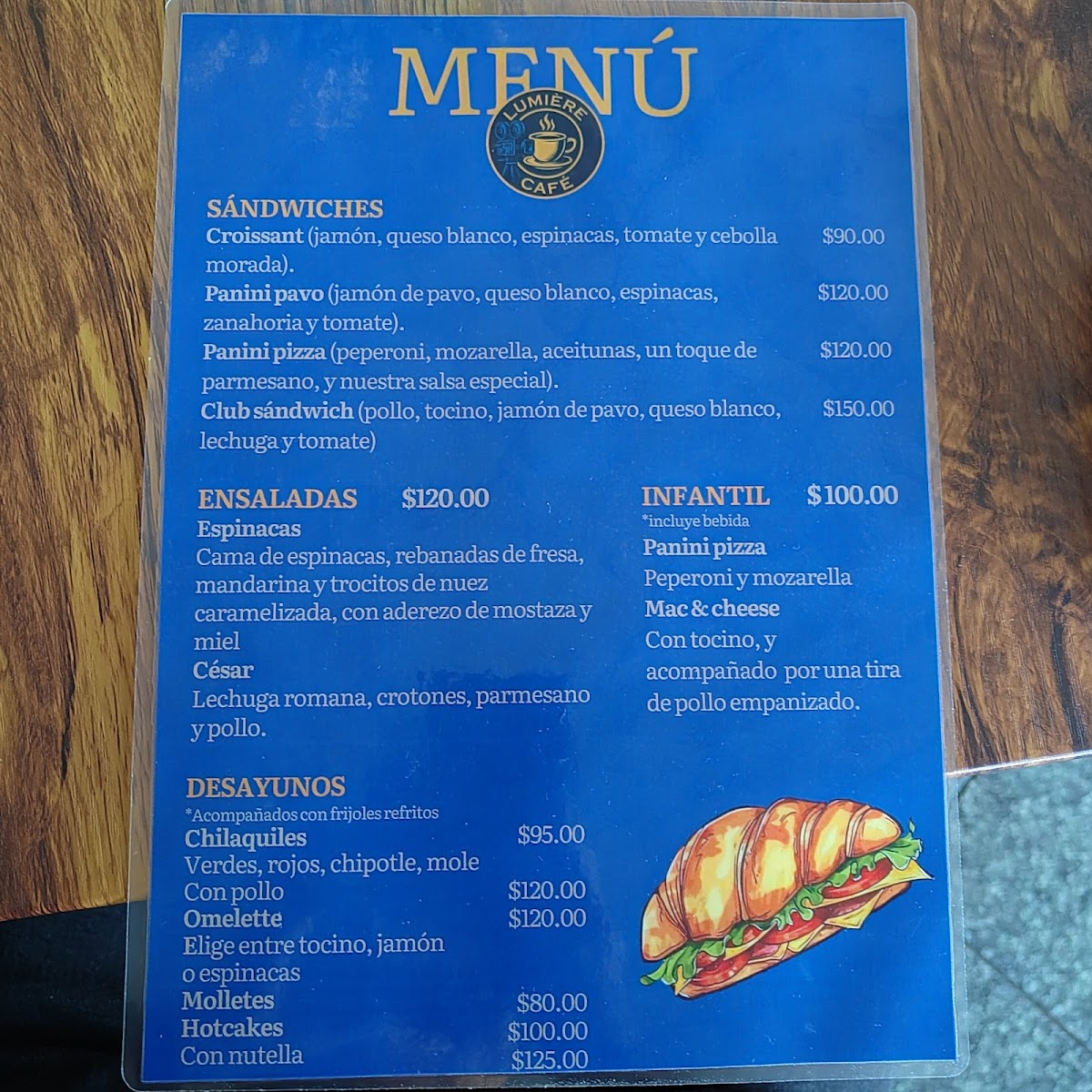 Lumière Café Photo Menu 1