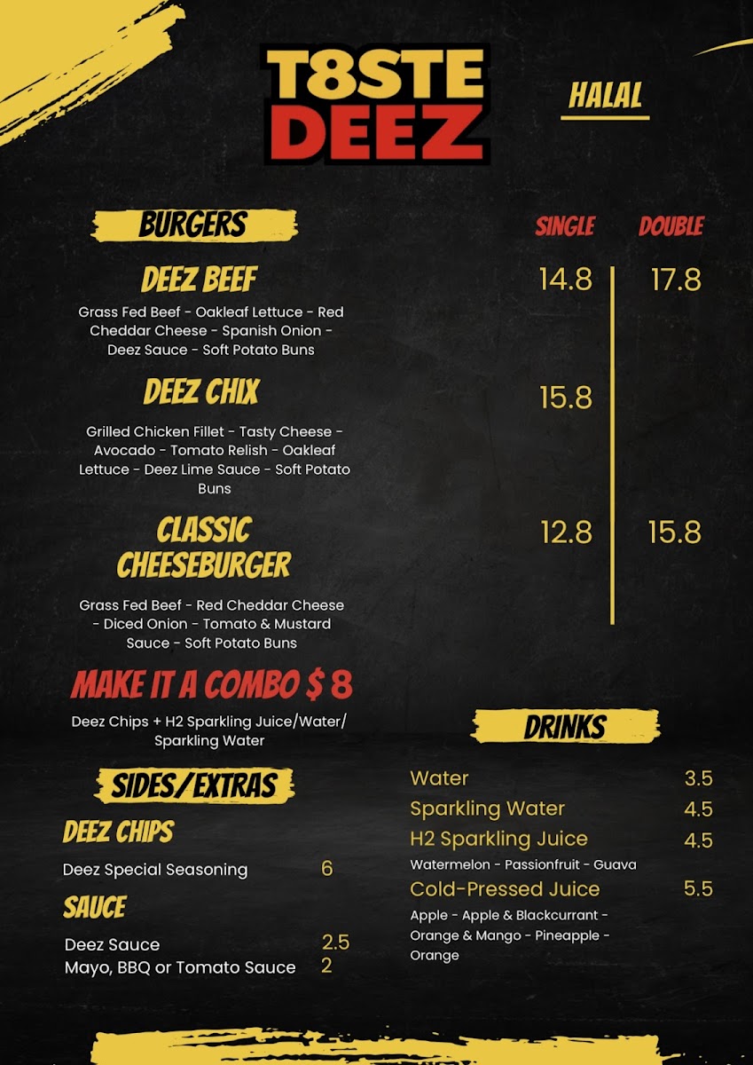 T8STE DEEZ Photo Menu 1