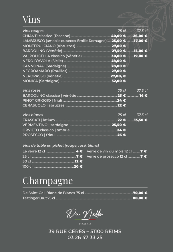Da Nello Photo Menu 5