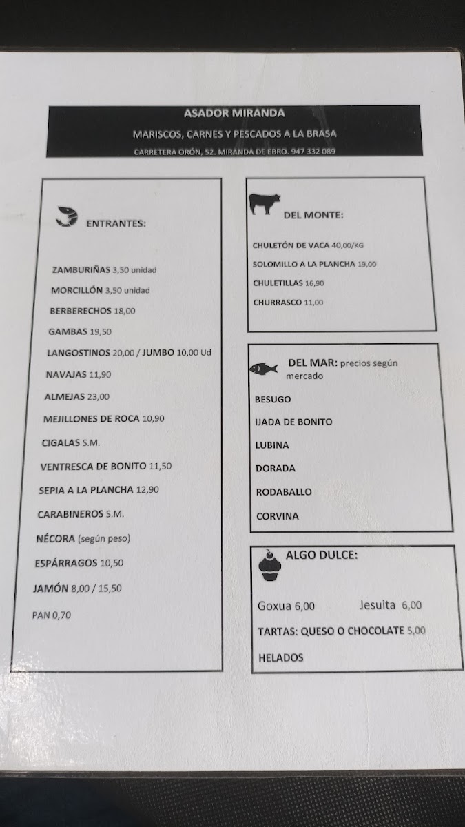 Restaurante Asador Miranda Photo Menu 2