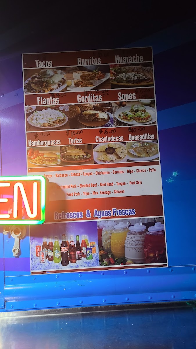 Tacos Ruffles Food Truck Photo Menu 1