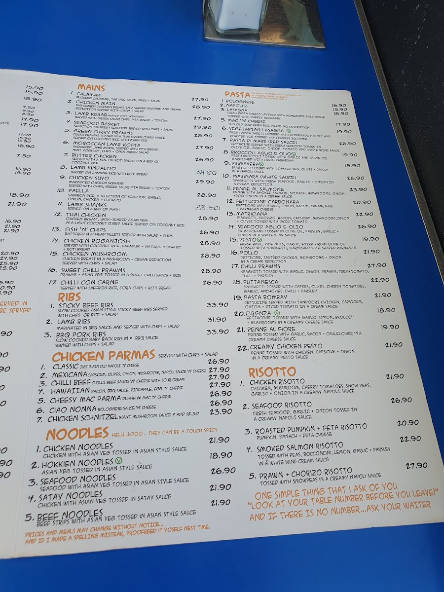 Lazy Moe's Melton Photo Menu 1