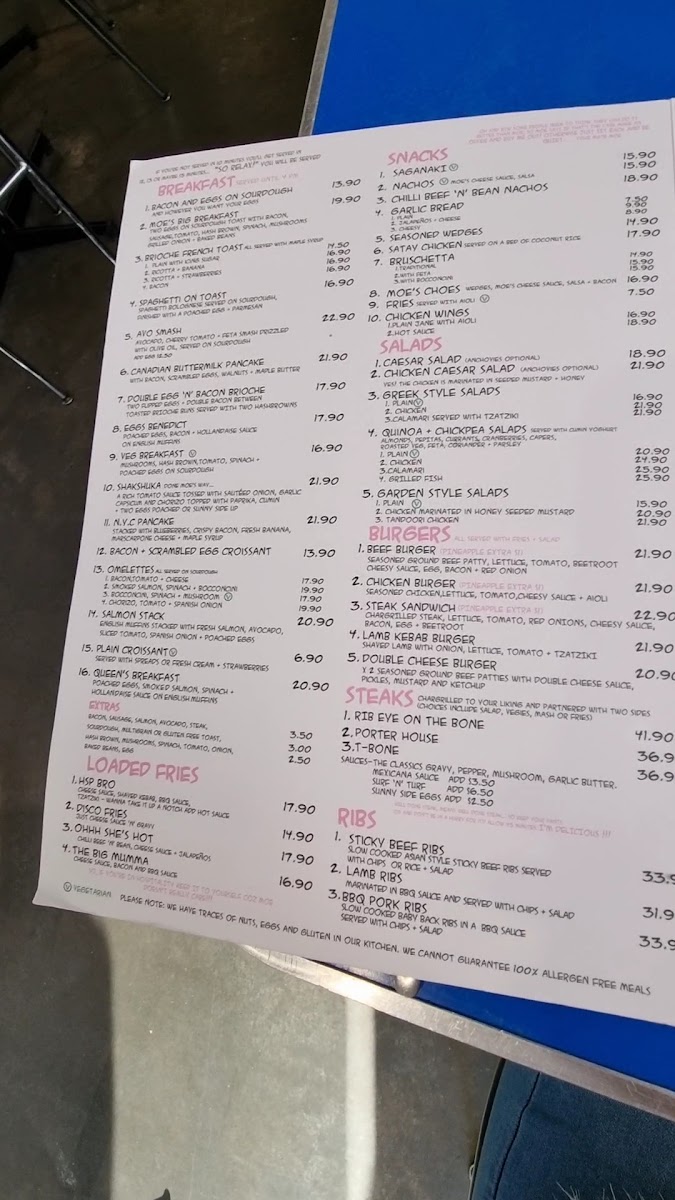 Lazy Moe's Melton Photo Menu 2