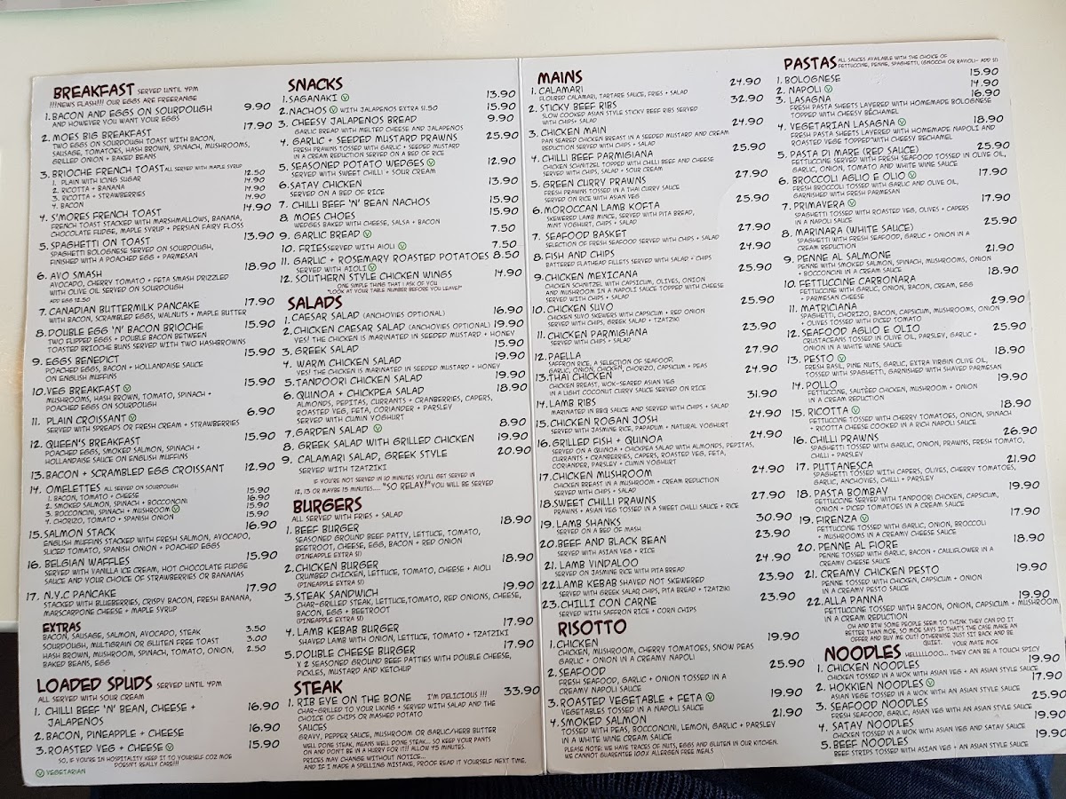 Lazy Moe's Melton Photo Menu 8