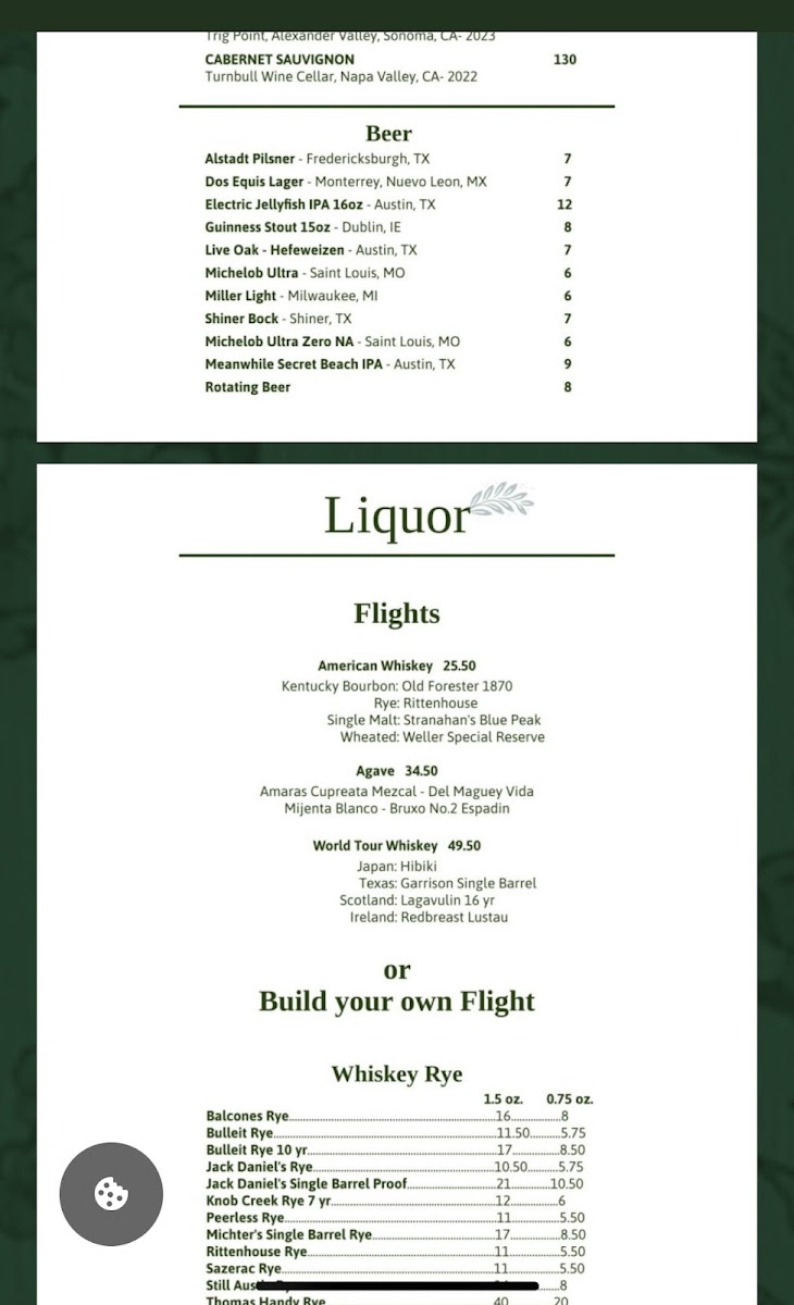 Juniper Cocktails & Kitchen Photo Menu 6
