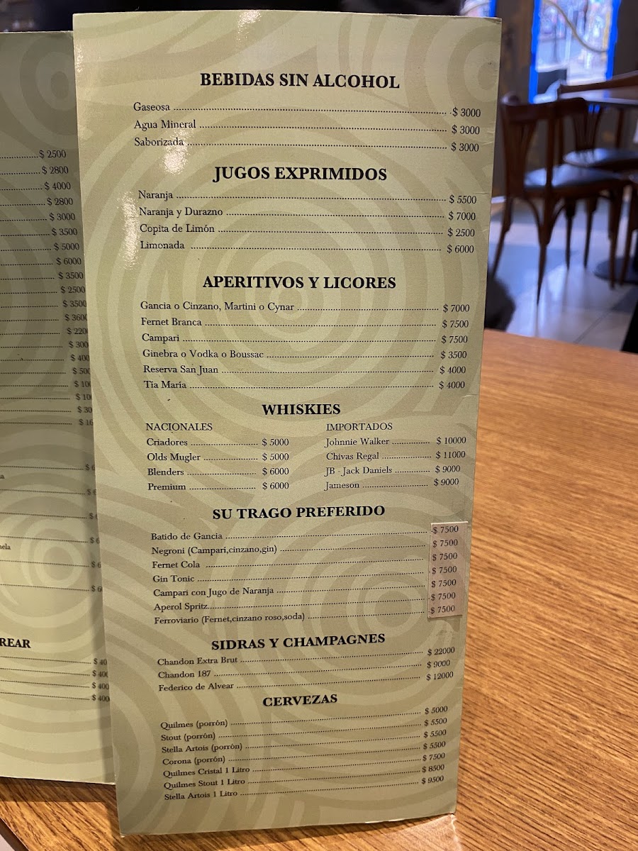 Caracol Photo Menu 7