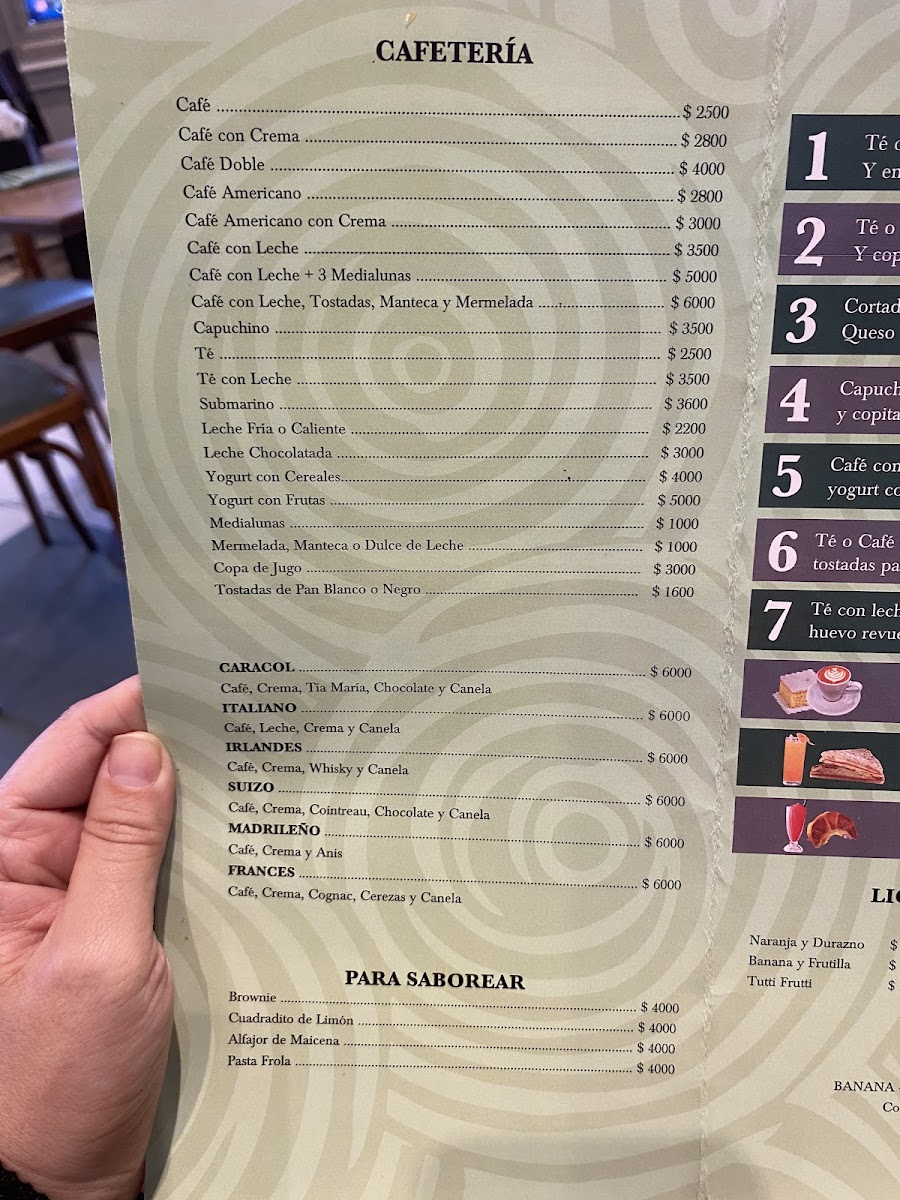 Caracol Photo Menu 8