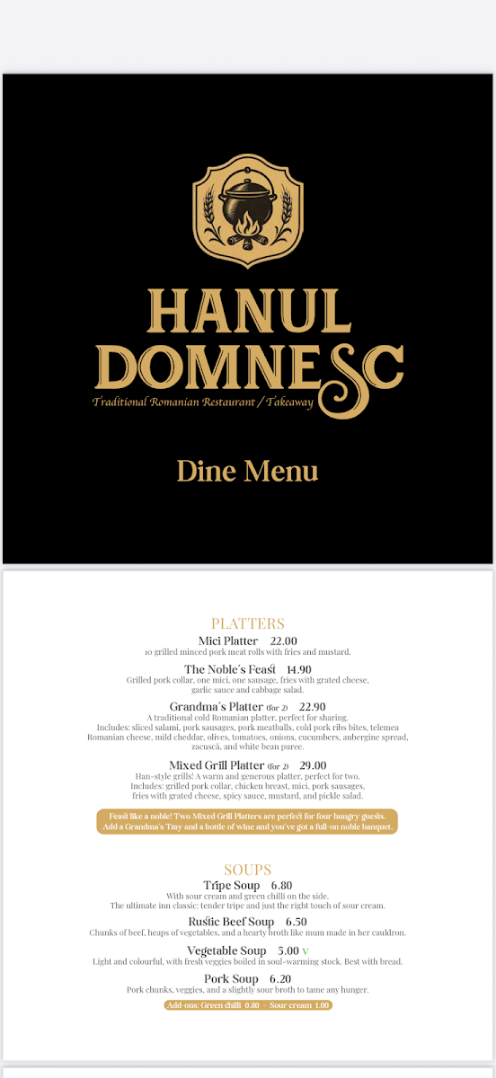 Hanul Domnesc Photo Menu 3
