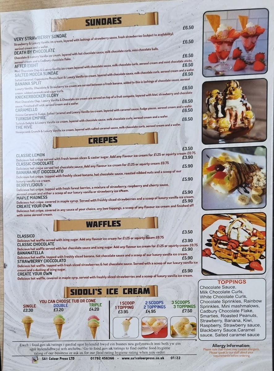 Caffe Lina Photo Menu 1
