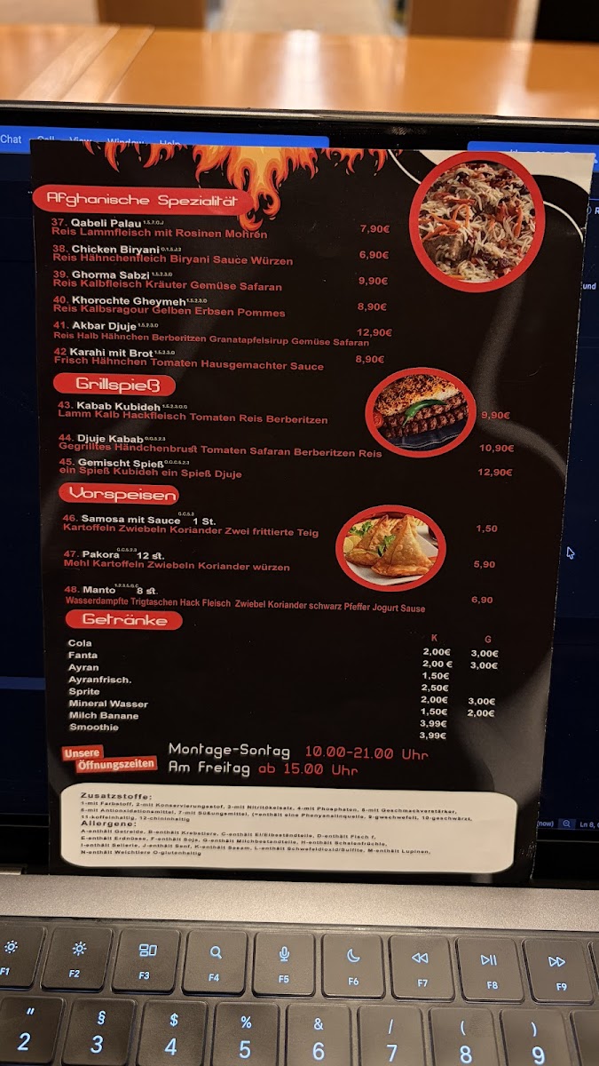 Kabul Grill Photo Menu 2