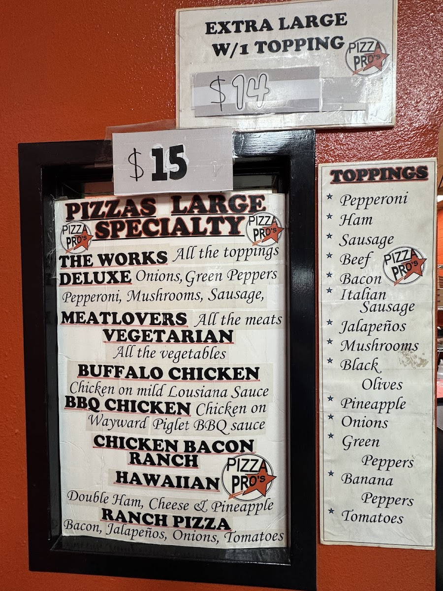 Pizza Pros Photo Menu 1