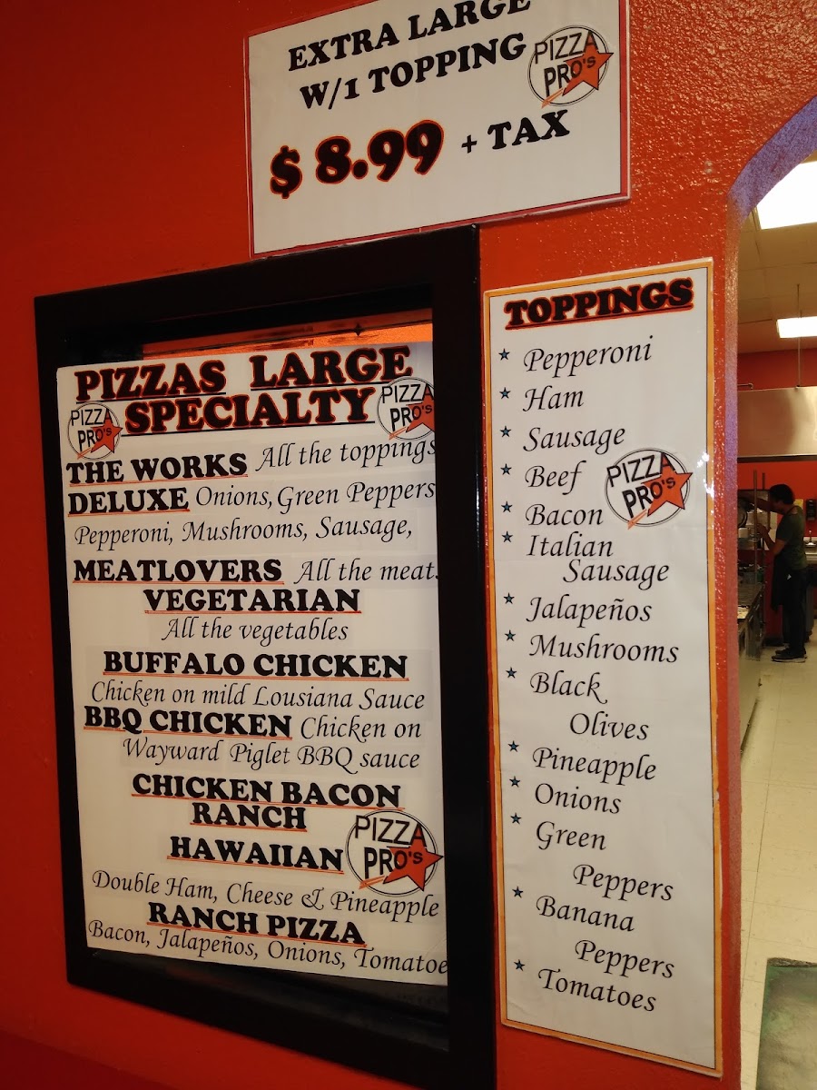 Pizza Pros Photo Menu 8