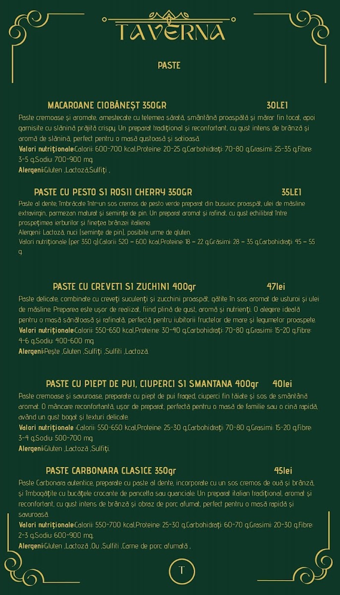 Restaurant Oradea Taverna Photo Menu 4