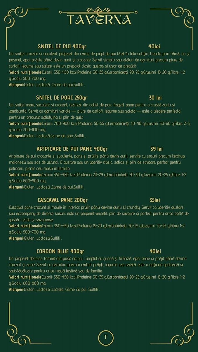 Restaurant Oradea Taverna Photo Menu 5