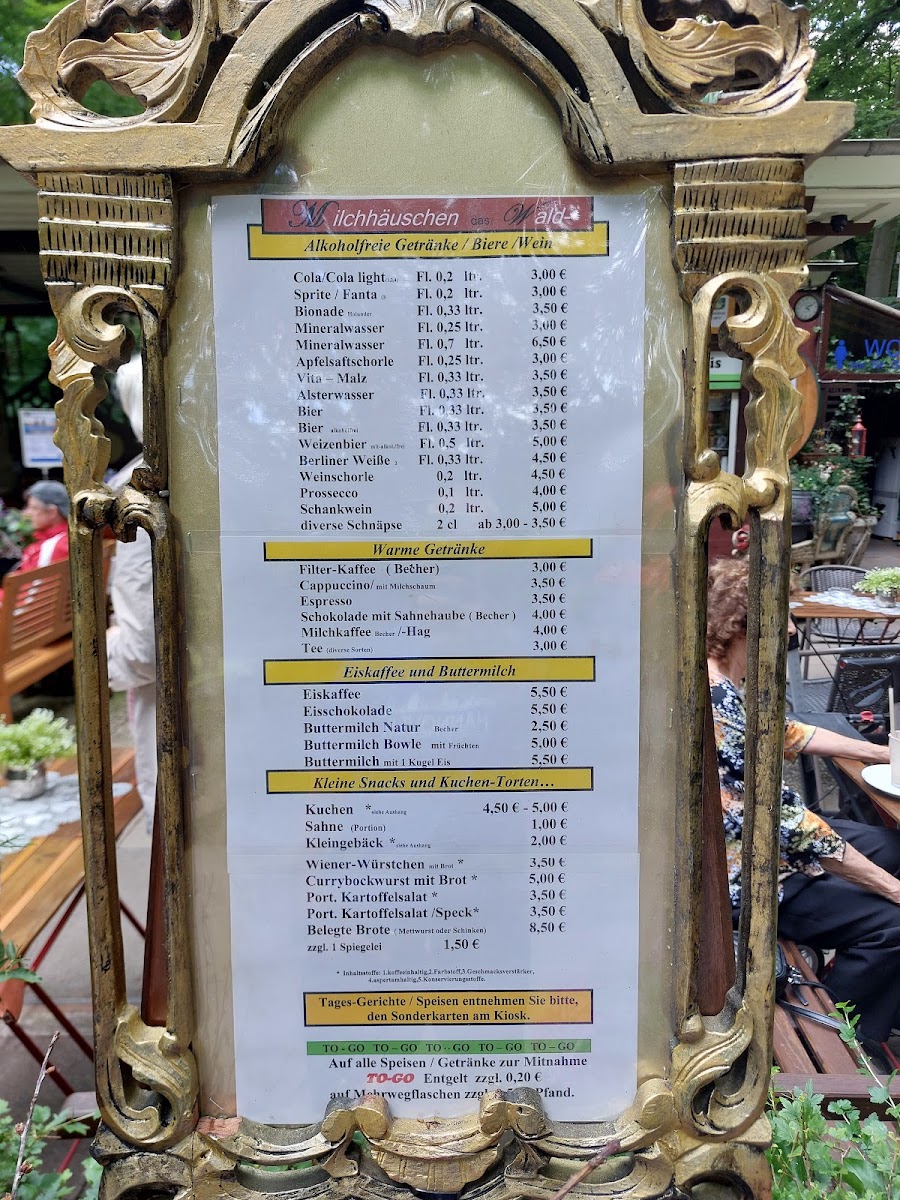 Milchhäuschen Eilenriede Photo Menu 1
