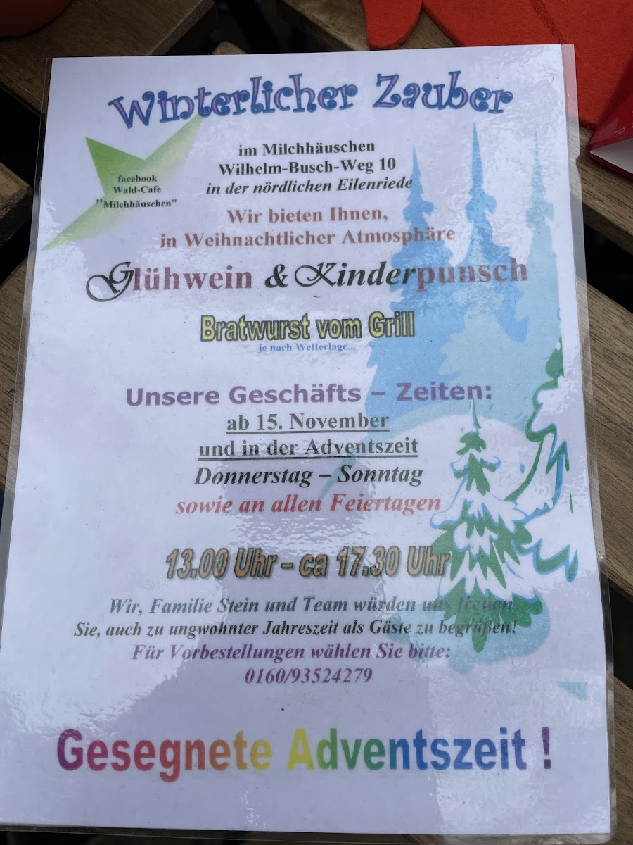 Milchhäuschen Eilenriede Photo Menu 8