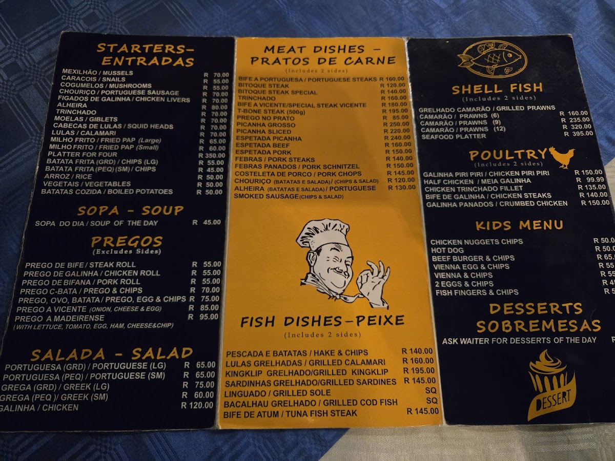 O'Vicente Portuguese Restaurant Photo Menu 1
