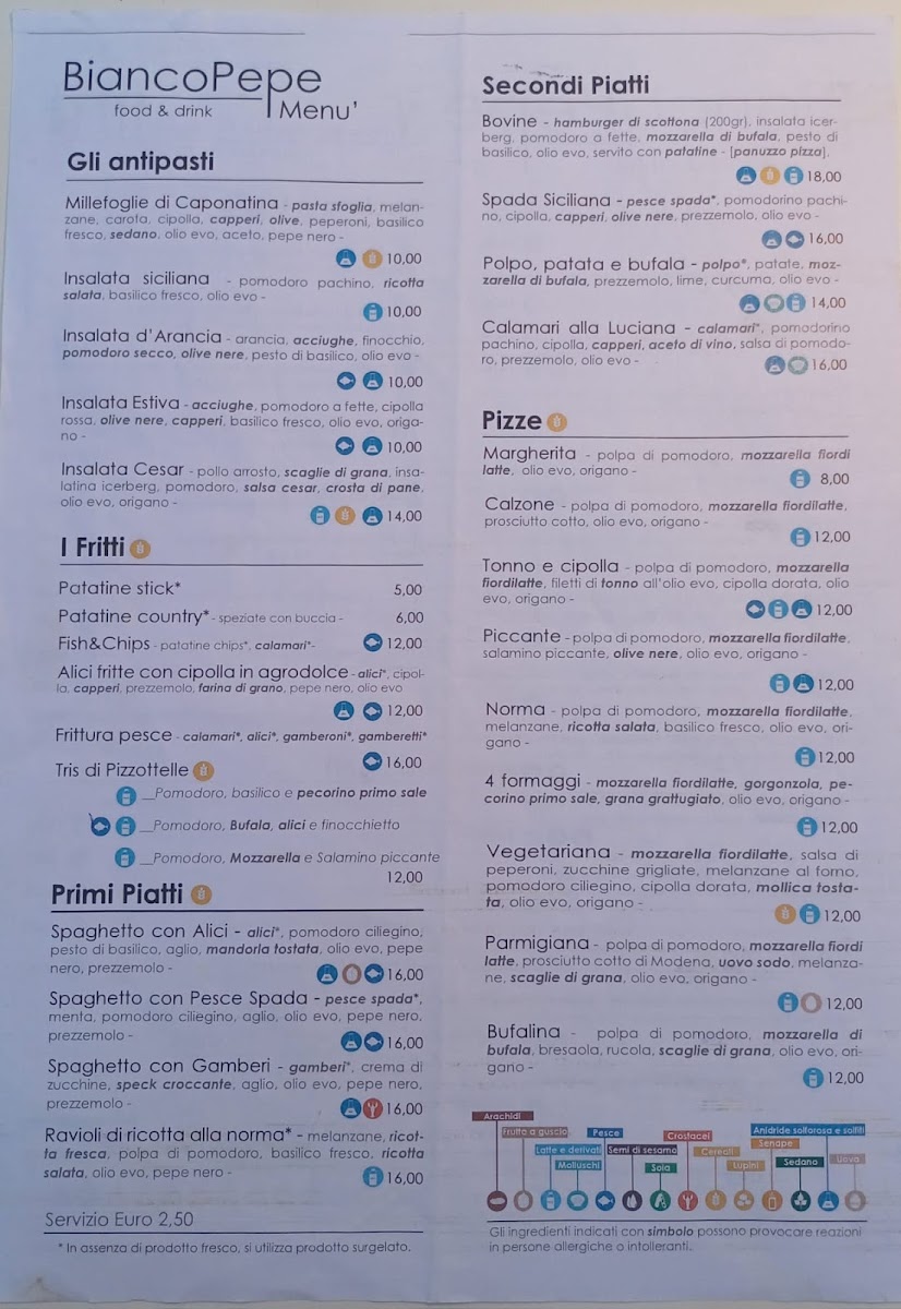 A Pizzeria Ortigia Ristorante - BiancoPepe Food&Drink Photo Menu 1