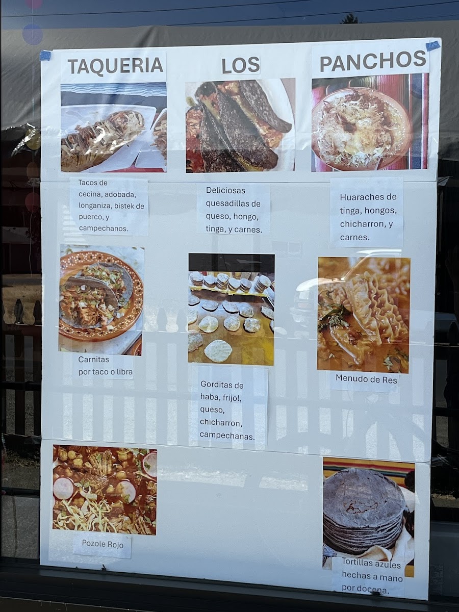 Taqueria los Panchos Photo Menu 2