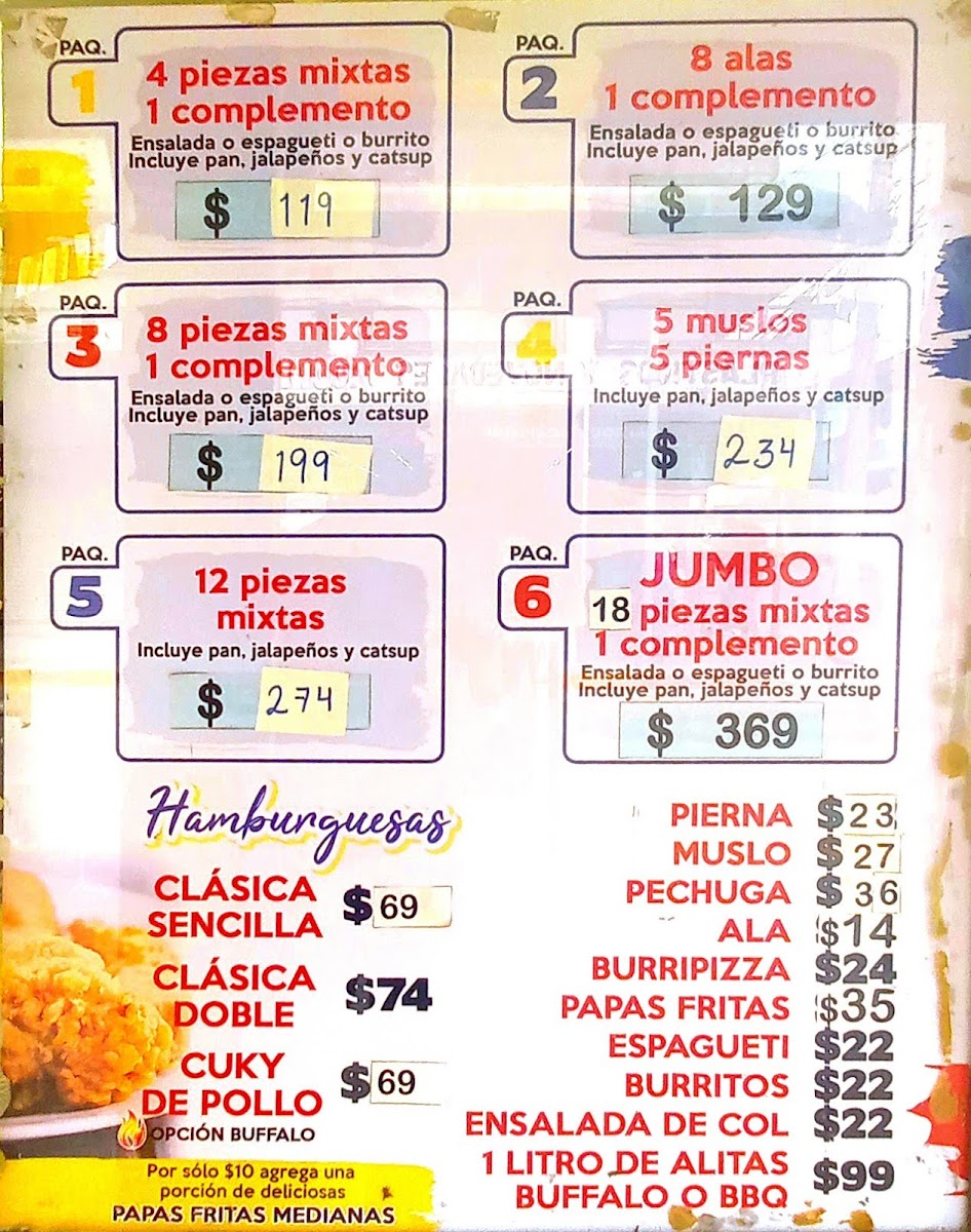 Pollo Y Pizza Cuky Carranza Tampico Photo Menu 1