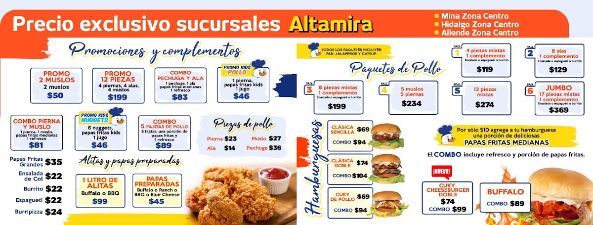 Pollo Y Pizza Cuky Carranza Tampico Photo Menu 2