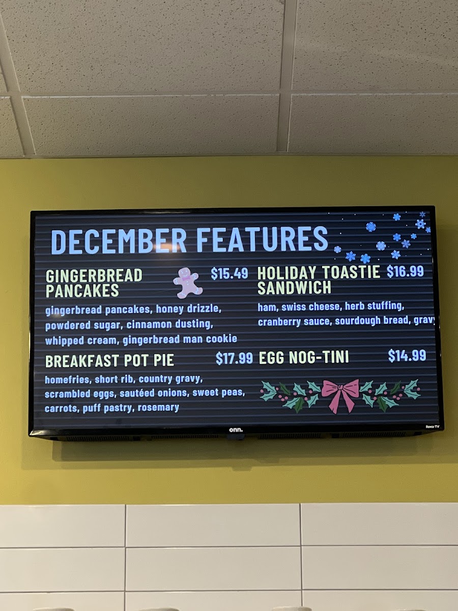 The Daily Diner Photo Menu 1