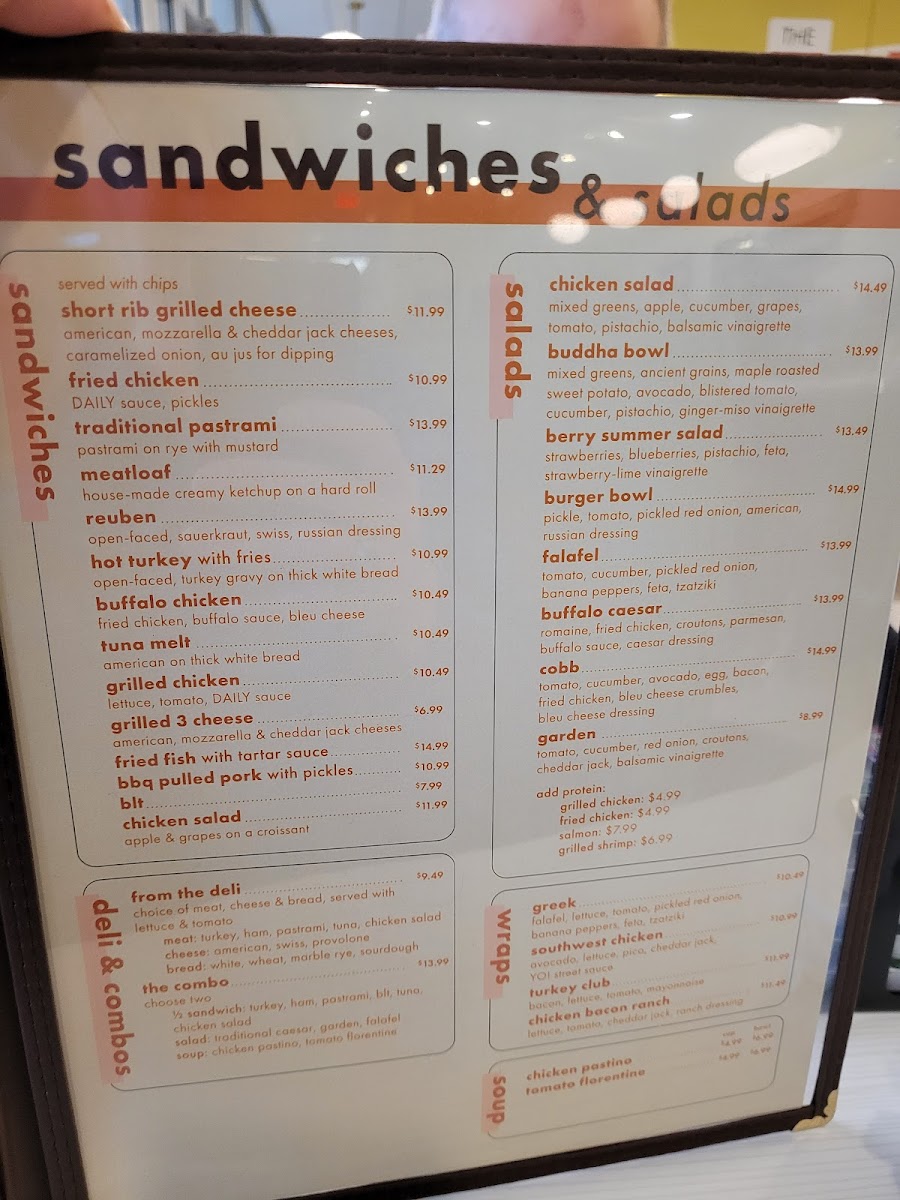 The Daily Diner Photo Menu 10