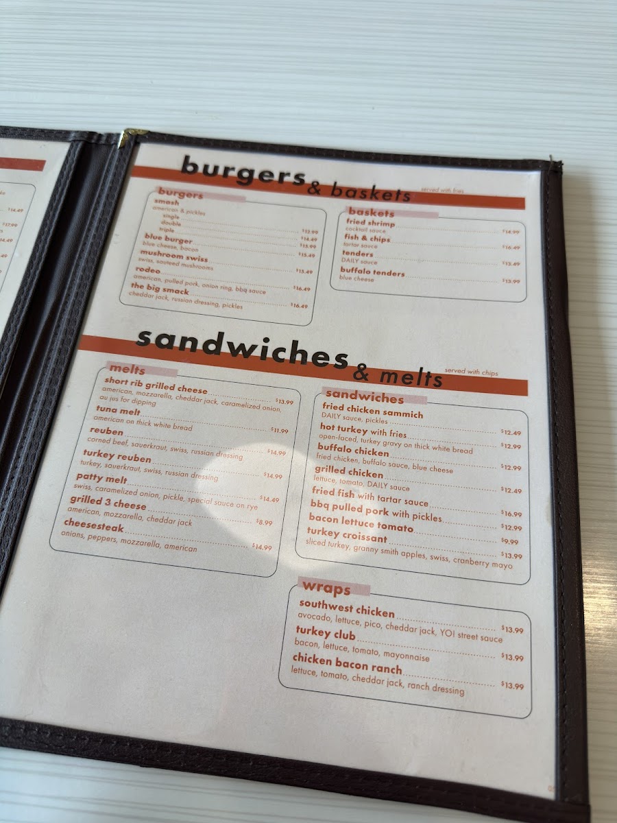 The Daily Diner Photo Menu 6