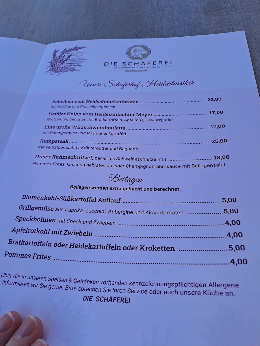 Restaurant DIE SCHÄFEREI Photo Menu 1
