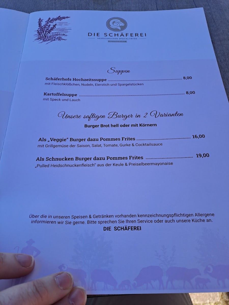 Restaurant DIE SCHÄFEREI Photo Menu 2