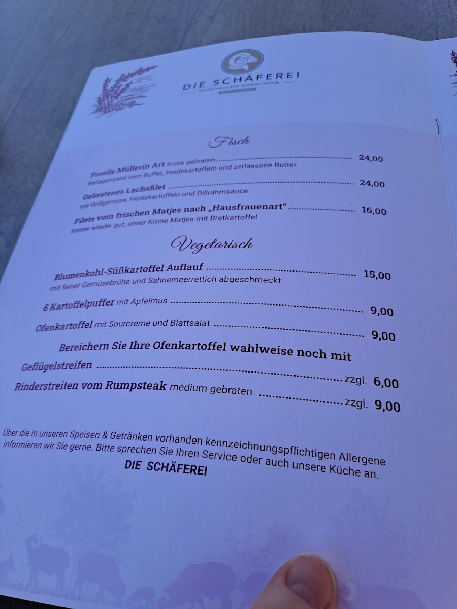 Restaurant DIE SCHÄFEREI Photo Menu 3