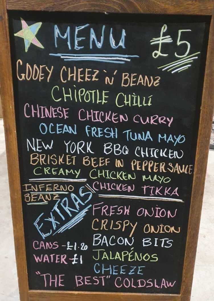 Mulligans spud spot Photo Menu 1