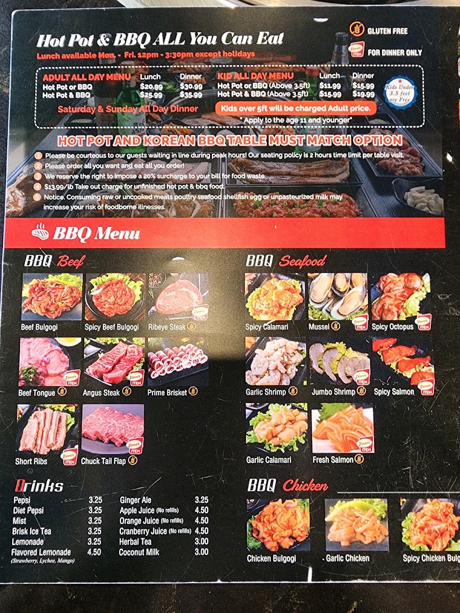 Top Pot K BBQ & Hot Pot Photo Menu 4