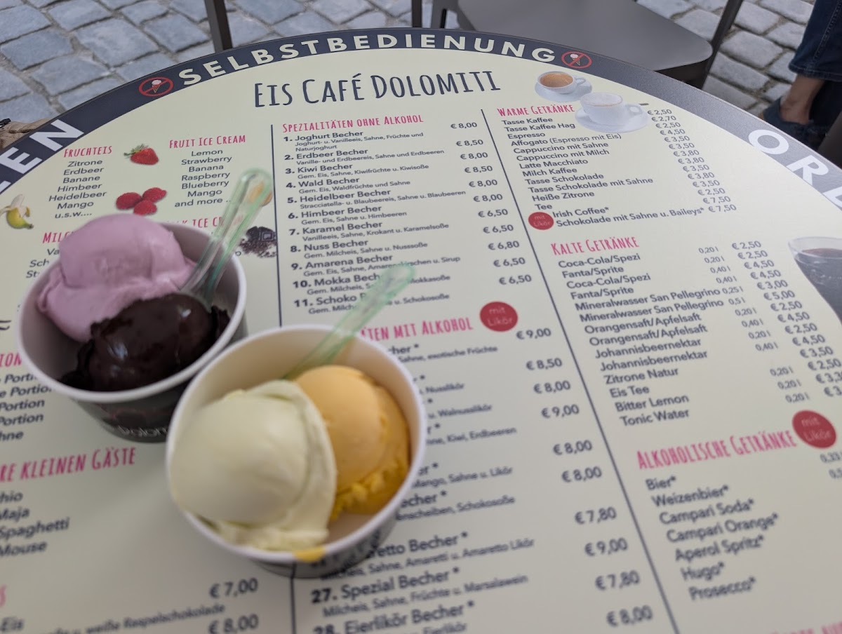 Eis Café Dolomiti Photo Menu 2